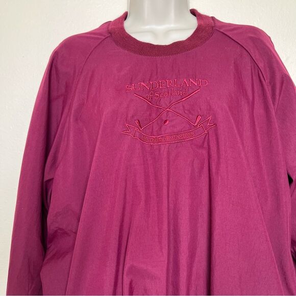 Vintage 80s Sunderland of Scotland Weatherbeater Maroon Rainwear Women XL Golf - Picture 3 of 14